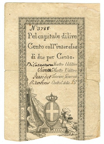 100 lire regie finanze torino - 100,