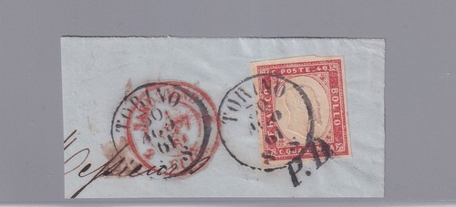 1861 sardegna 40c dark - sardegna,