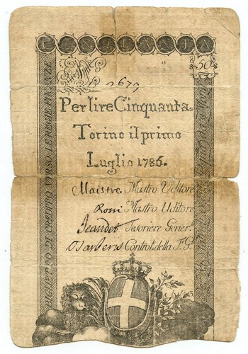 Lire regie finanze - regie, torino