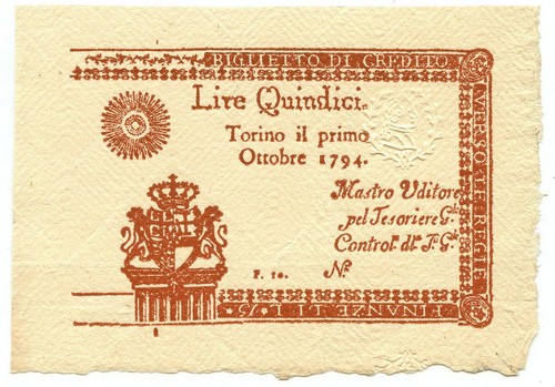 Lire prova regie - 15,